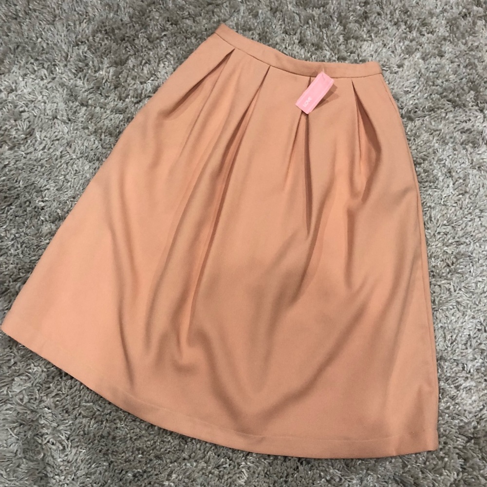 Peach a-line skirt